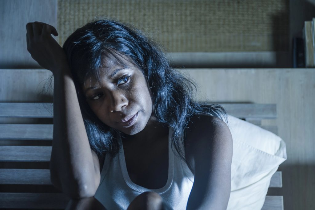 Woman with insomnia